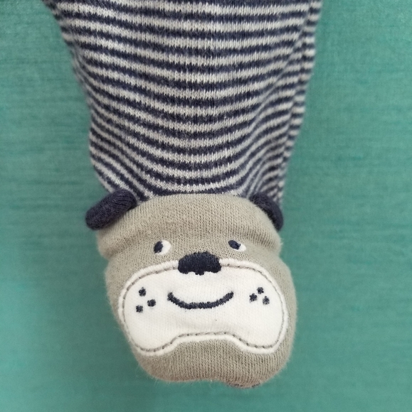 Footed Newborn Pajamas - Set of 3 - Picture 6 of 8